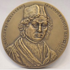 FRANCE 1483 - 1488 . ANDREA DE VERROCCHIO MEDAL